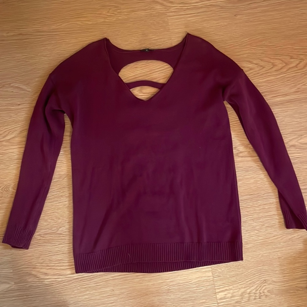 Express never worn cut out back sweater